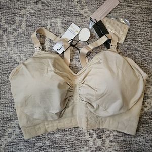 Kindred Bravely Convertible Sublime Pumping Bra beige size XL busty